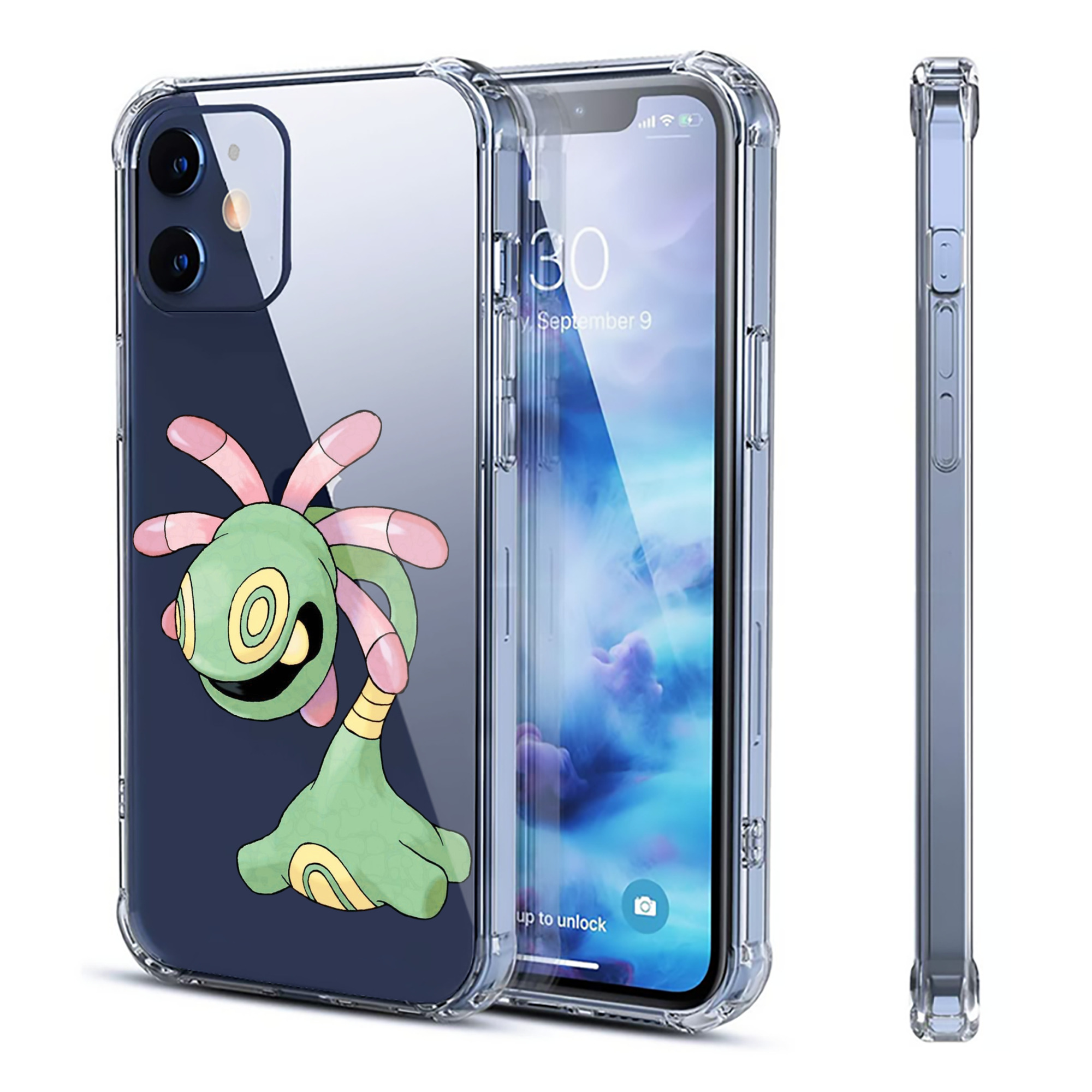 （画像用） ポケットモンスター Pokémon 【iPhone 12シリーズ対応】透明スマホケース（クリアソフトケース）